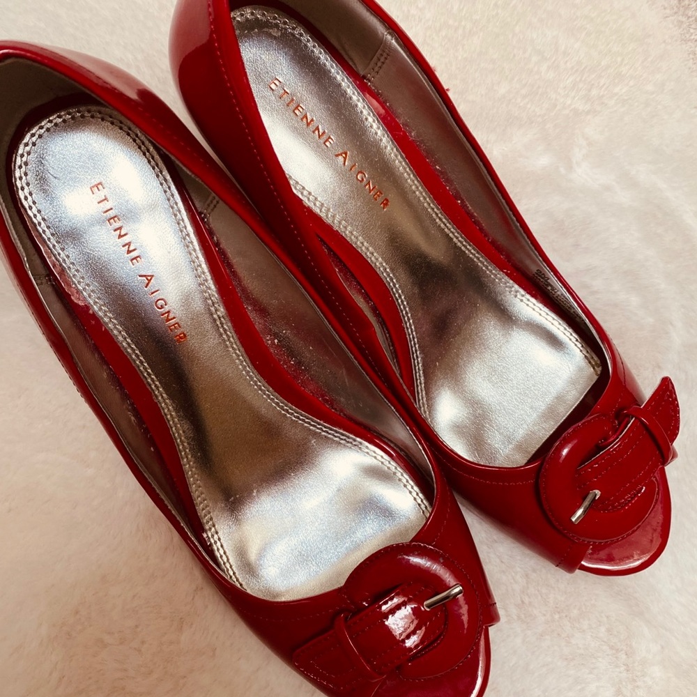 NORDSTROM Étienne Aigner red patent heels